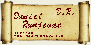 Daniel Runjevac vizit kartica